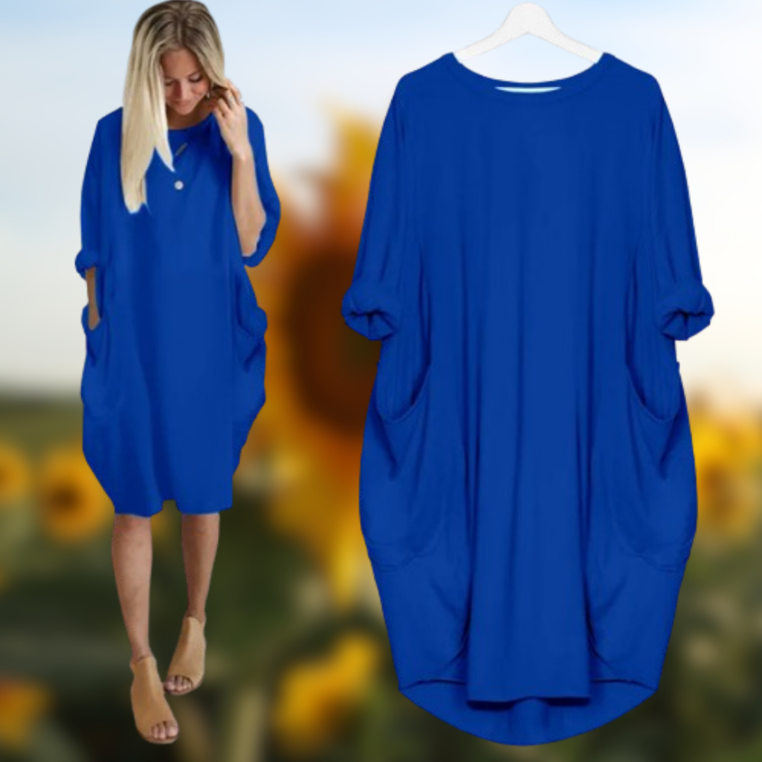 Levoire | Robe longue à manches mi-longues Blu
