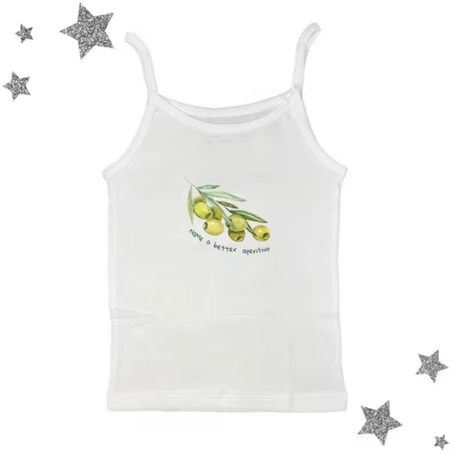 Levoire | Tops Avec Motifs D'Olives Blanc sans manches