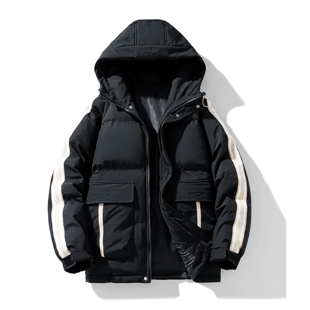 Levoire | Fleece Jacket FR Men Hood Noir