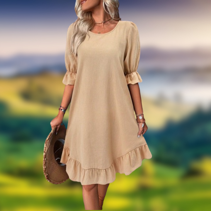 Levoire | Robe élégante d'été Cachi Sombre