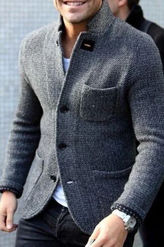 Levoire | Blazer en tricot pour hommes chic