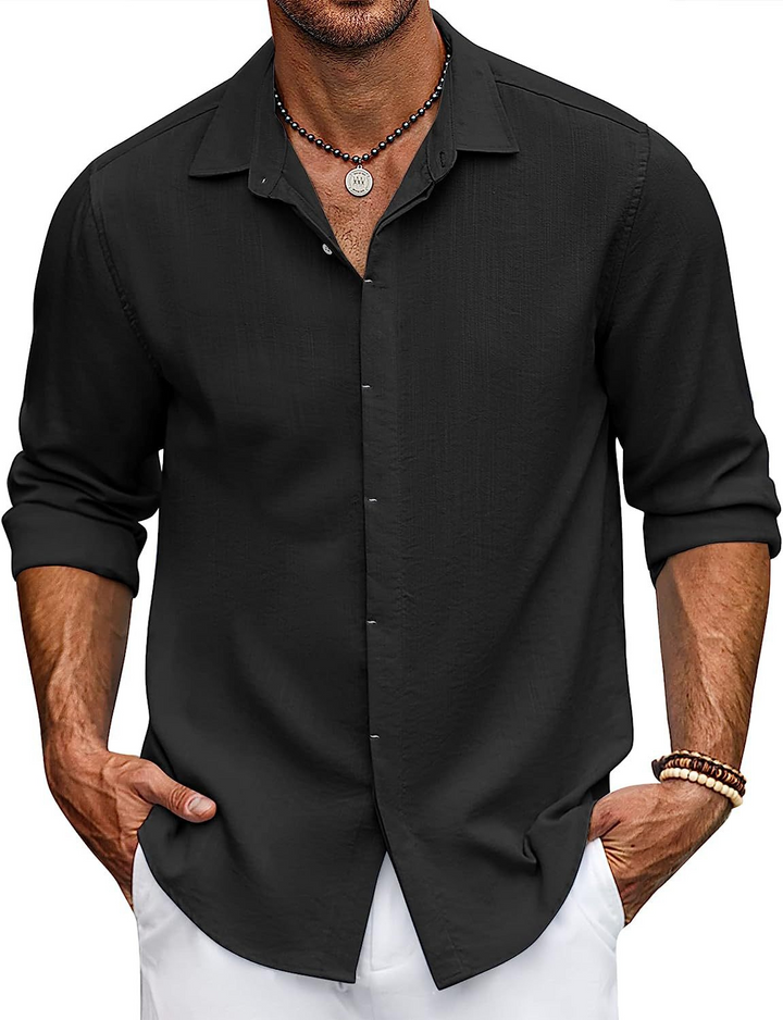 Levoire | Shirt Manches Courtes FR Homme En Coupe Ample Noir