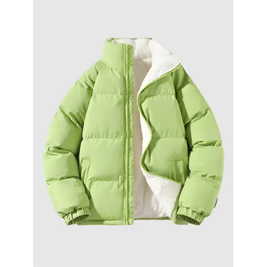 Levoire | Veste à capuche zippée chaude Vert