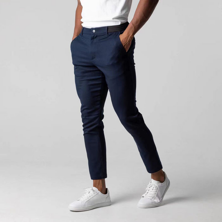 Levoire | Pantalon De Costume Pour Hommes Noir Bleu