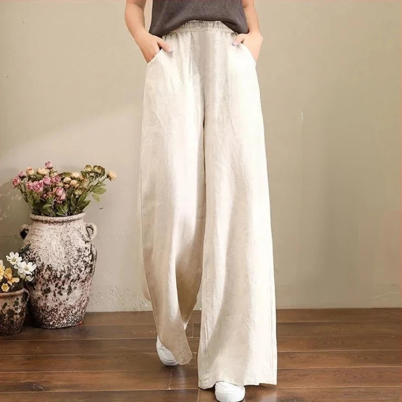 Levoire | Large Pants Femmes Summer Beige