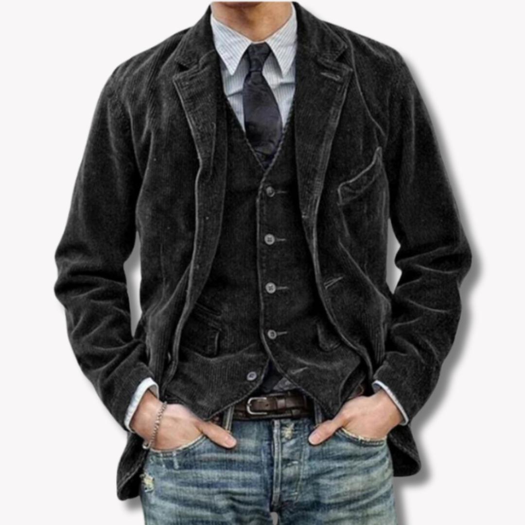 Levoire | Manteau Classique Homme Noir