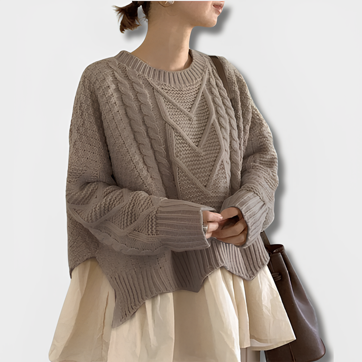 Levoire | Pull À Col Semi-Rigide Braun