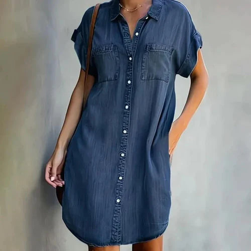 Levoire | Robe Chemise Polyvalente Bleu
