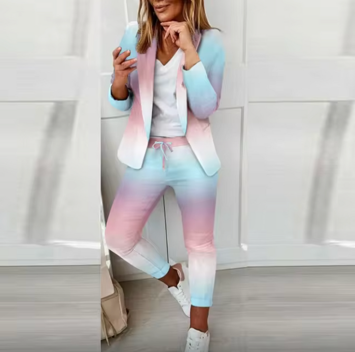 Levoire | Ensemble Deux Pièces Avec Style rose bleu
