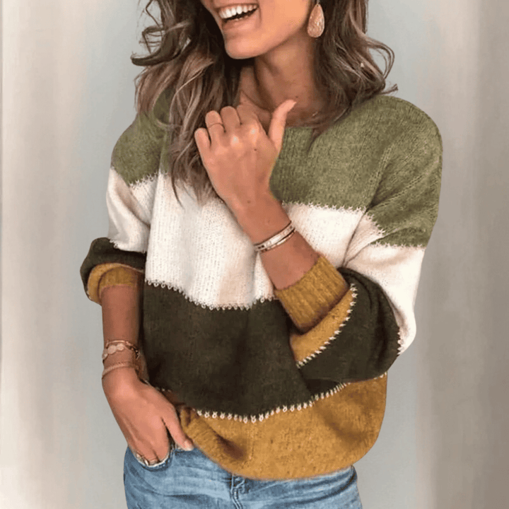 Levoire | Paski Sweatshirt Jaune