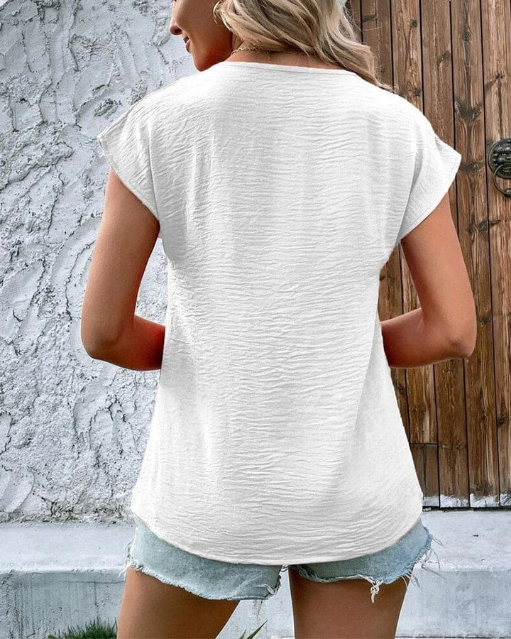 Levoire | T-Shirt À Manches Courtes Et Col En V