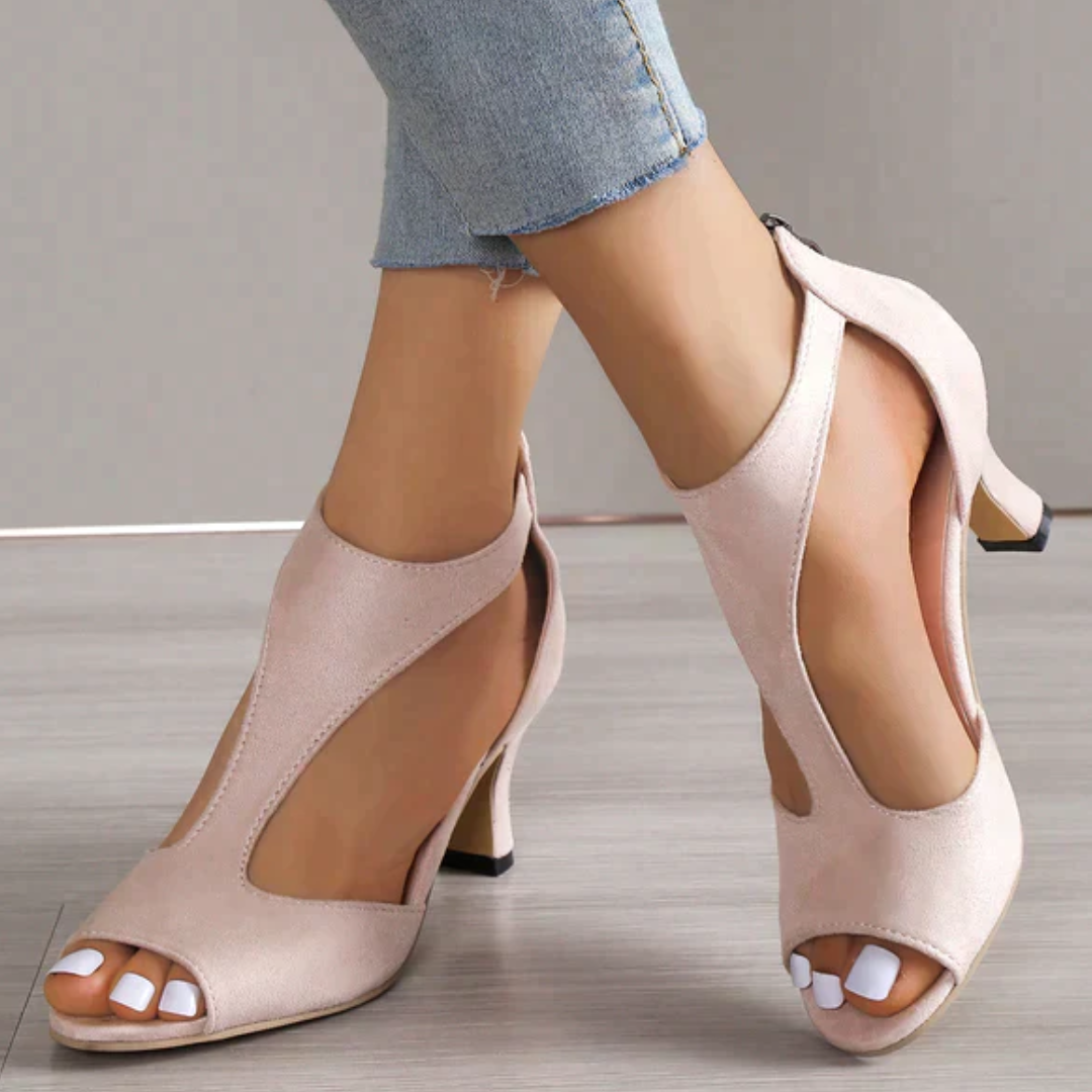 Levoire | Talons Aiguilles Élégants Pour - Femmes - Bout Ouvert Rose