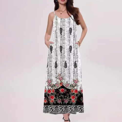 Levoire | Robe Longue Imprimée Élégante
