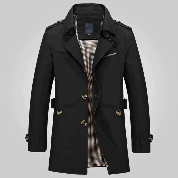 Levoire | Trench Élégant Pour Femmes Noir