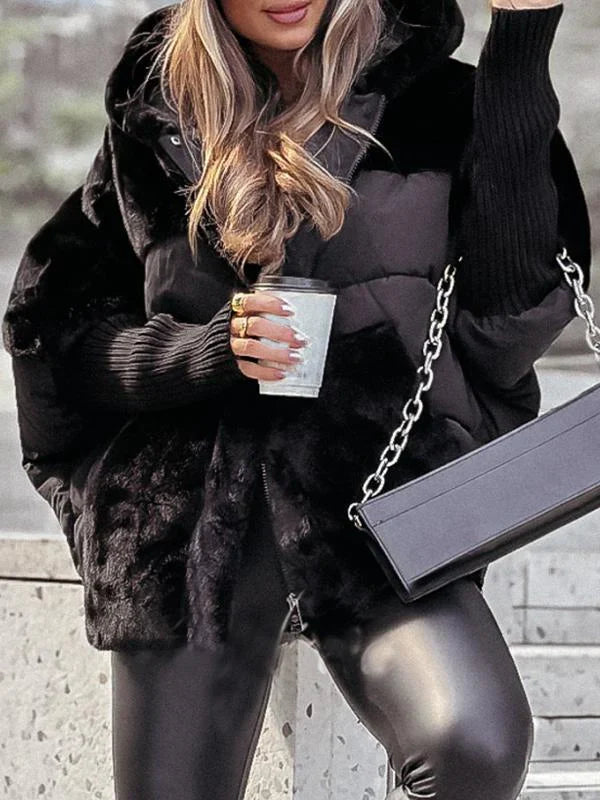 Levoire | Veste Capuche Longue Zippée Noir