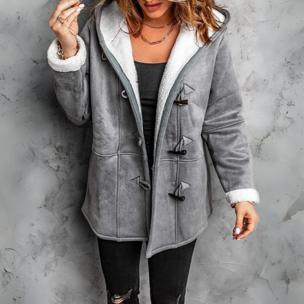 Levoire | Sweat À Col Montant À Manches Longues Avec Capuche Doublée De Boutons