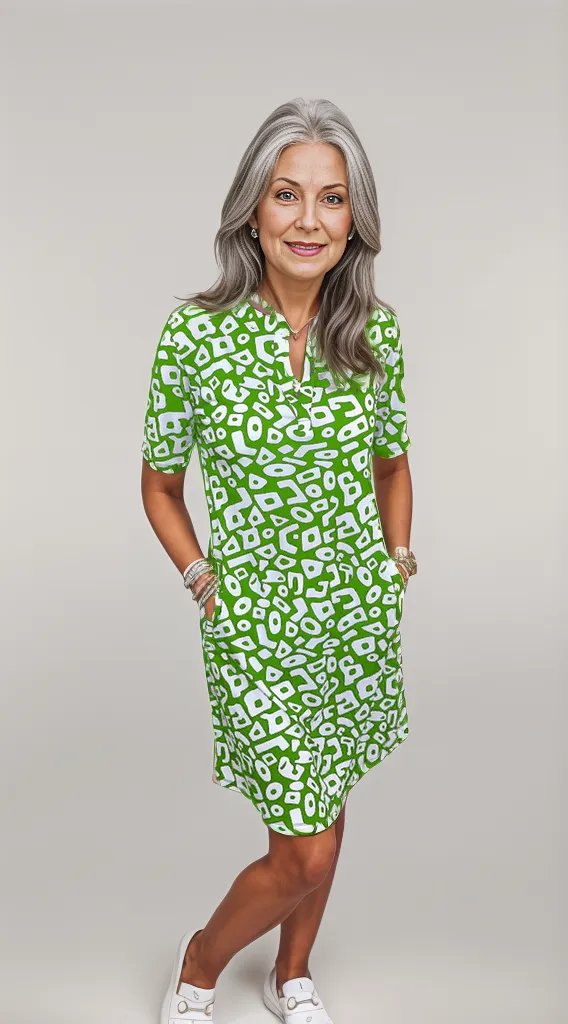 Levoire | Robe Avec Poches Vert