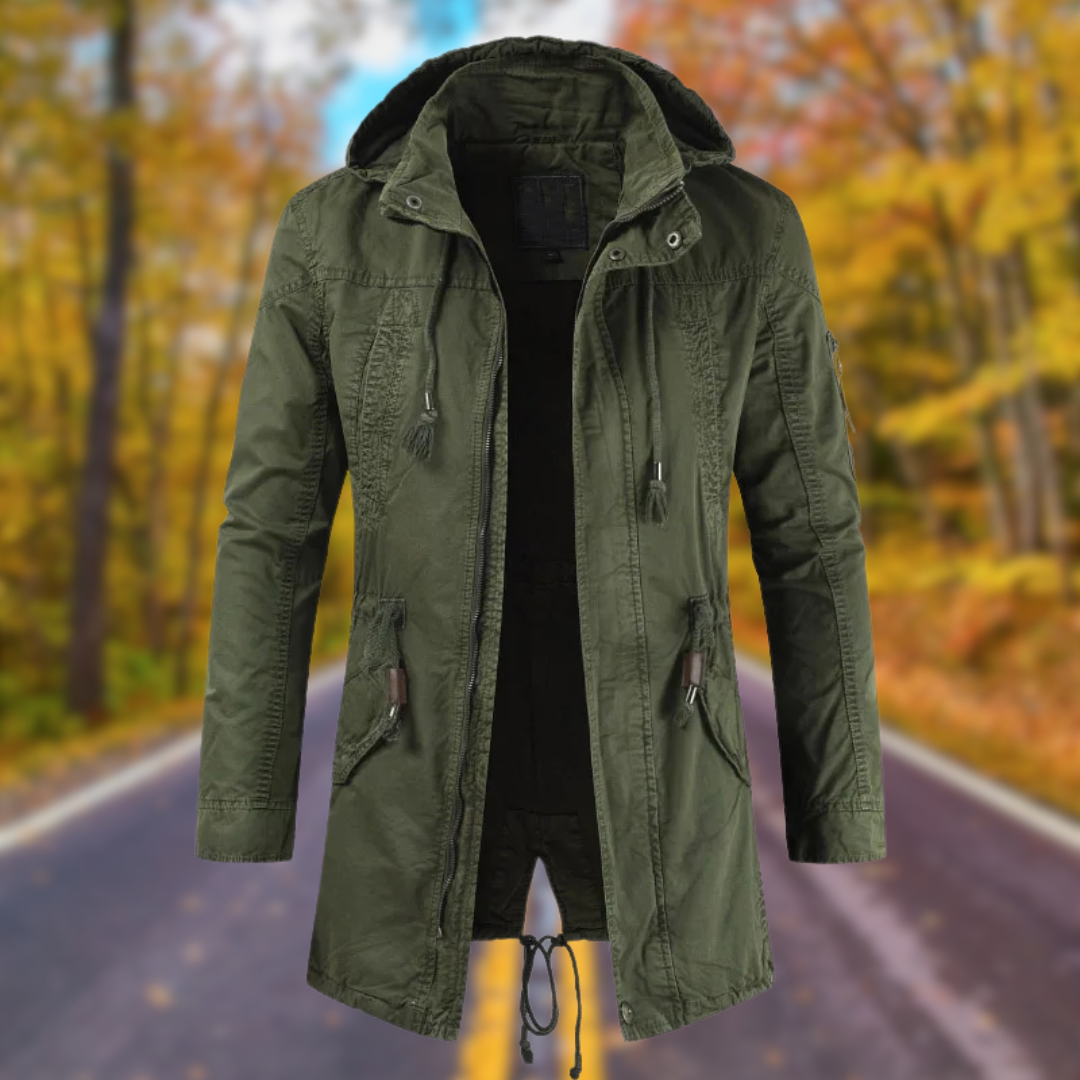 Levoire | Veste D'Extérieur D'Automne Vert vert militaire