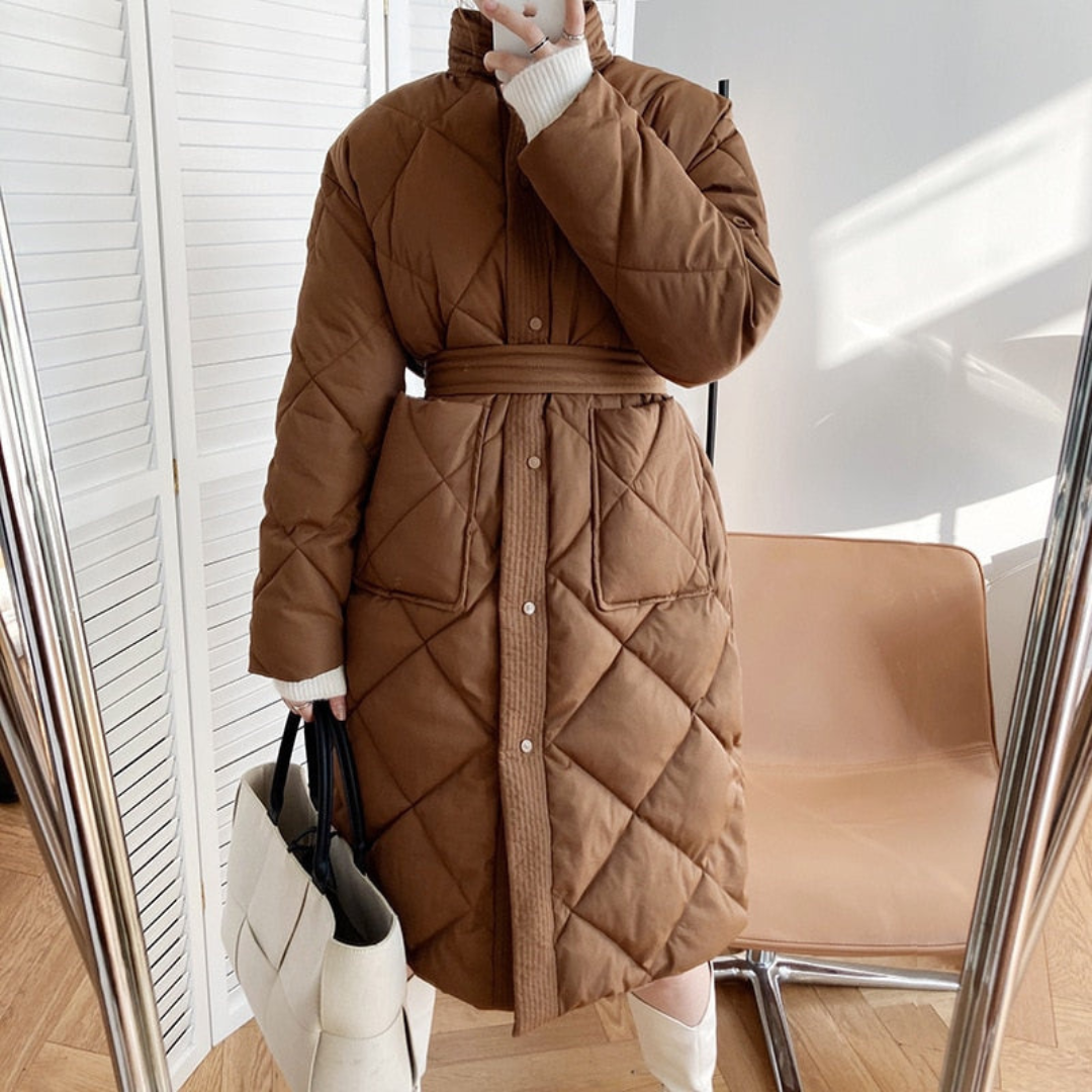 Levoire | Manteau Matelassé Pour Femmes Chaud Café