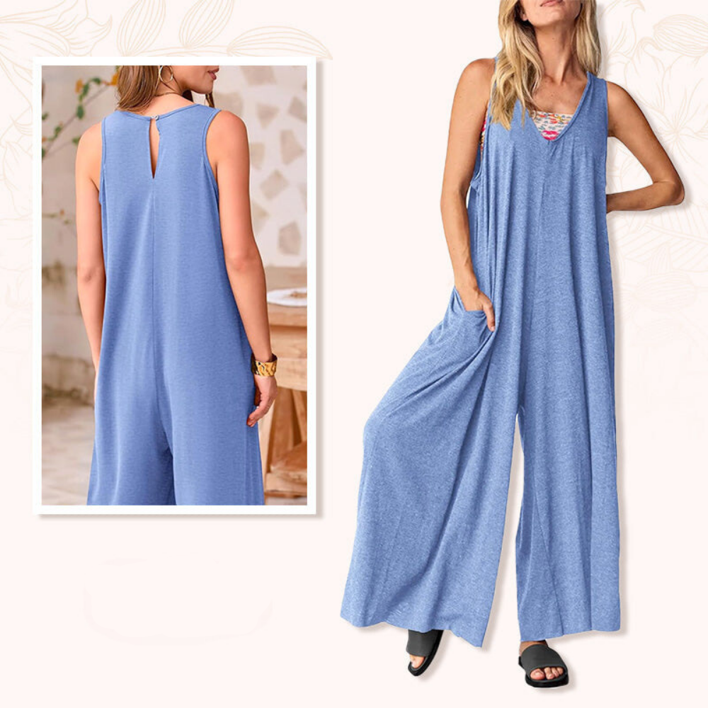 Levoire | Notre Combinaison Classique Encolure En V Bleu