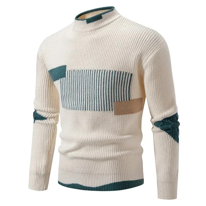 Levoire | Pull en tricot de qualité pour hommes Beige