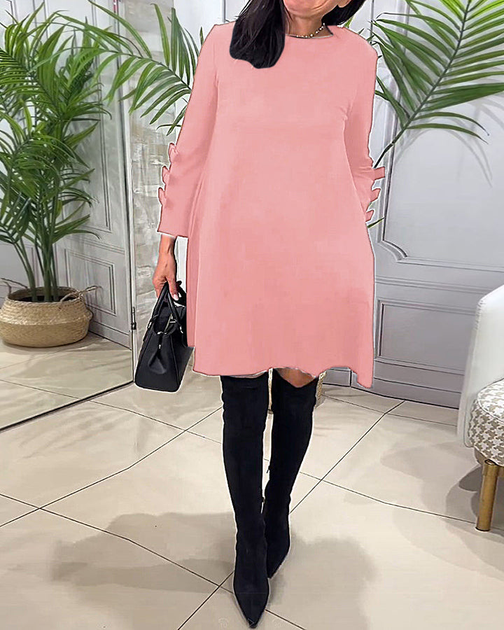 Levoire | robe d'hiver ample et intemporelle Rose pâle