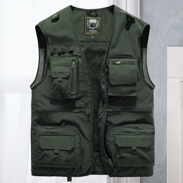 Levoire | Sac De Ceinture Mesh Poche Tactique Gilet Vert olive