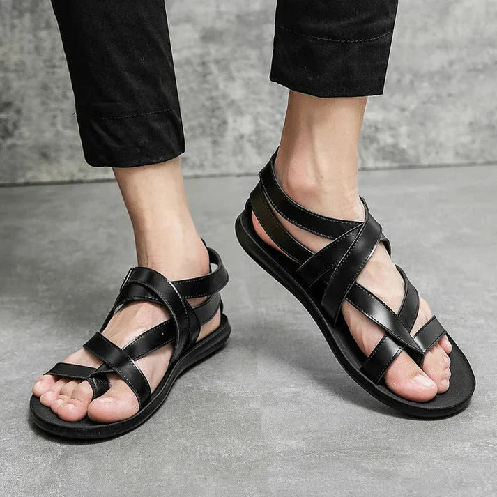 Levoire | Sandales En Cuir Élégantes Noir