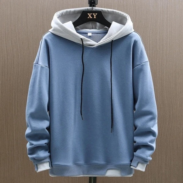 Levoire | Pull À Capuche Pour Hommes Avec Un Design Classique Et Polyvalent Bleu