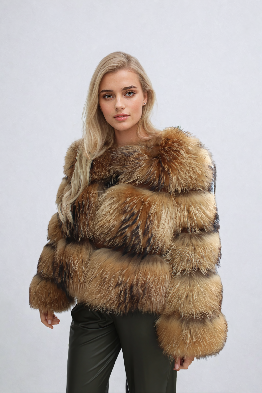 Levoire | Veste En Fausse Fourrure Élégante Braun