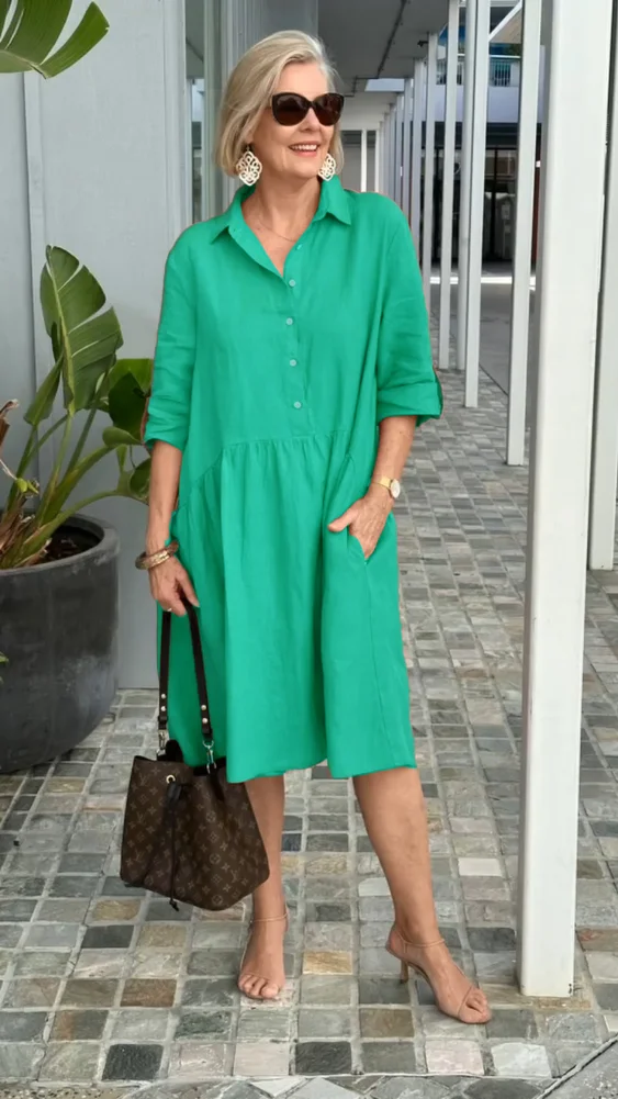 Levoire | Nouvelle robe décontractée Vert