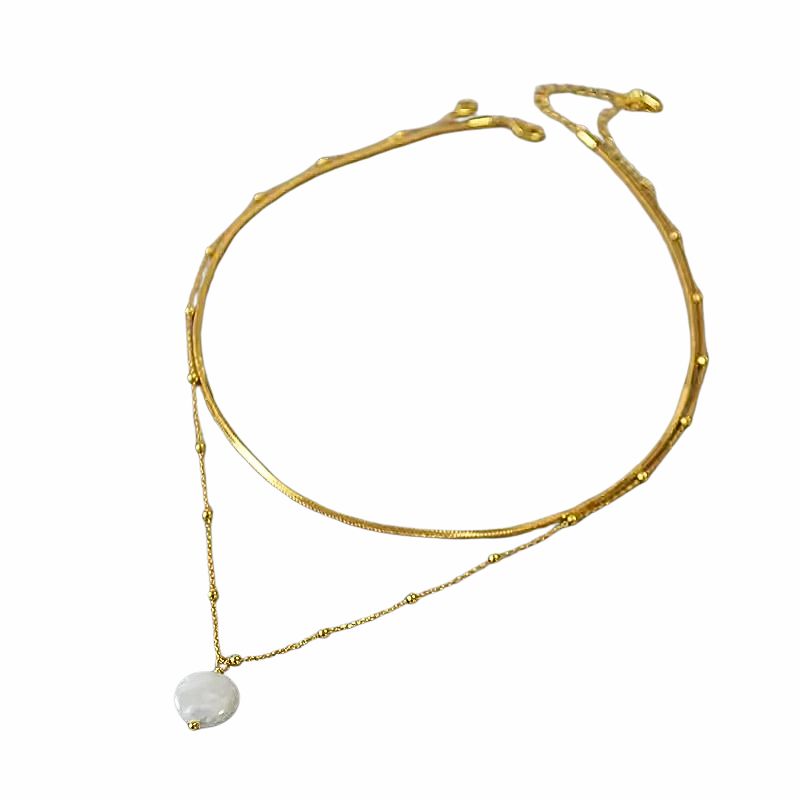 Levoire | Collier Baroque Décoré Avec Des Anneaux