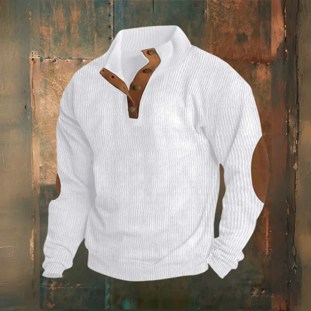 Levoire | Pull Avec Col À Agrafe Blanc