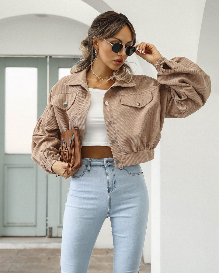 Levoire | Veste Courte FR Femmes Khaki