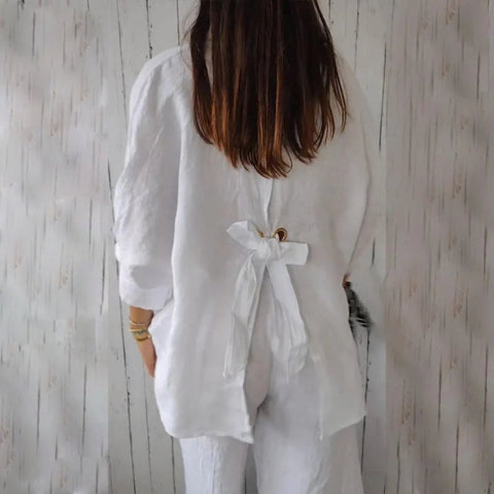 Levoire | Rennot Shirt Formé Avec Des Boutons Et Un Lien À L'Arrière