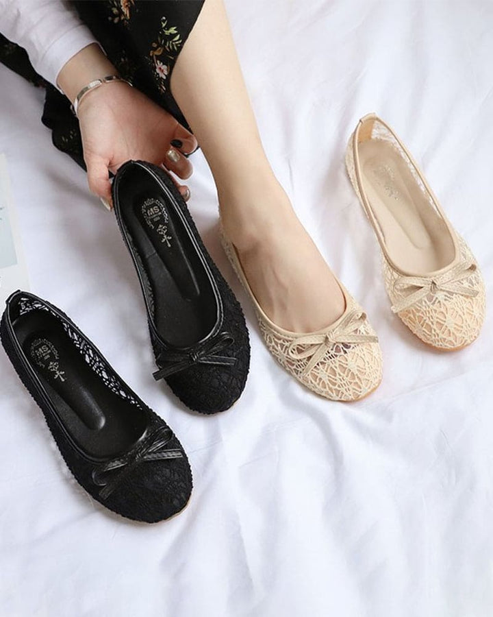 Levoire | Chaussures À Semelle Plate, Bout Rond Et Mesh