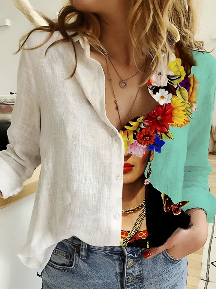 Levoire | Chemise À Manches Longues Imprimée Avec Col Inversé Modèle 3
