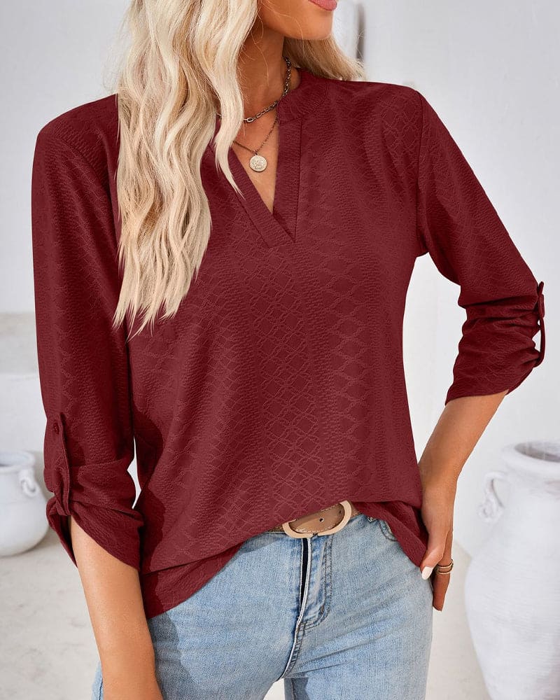 Levoire | Élégante Blouse Pour Dames Avec Décolleté En V