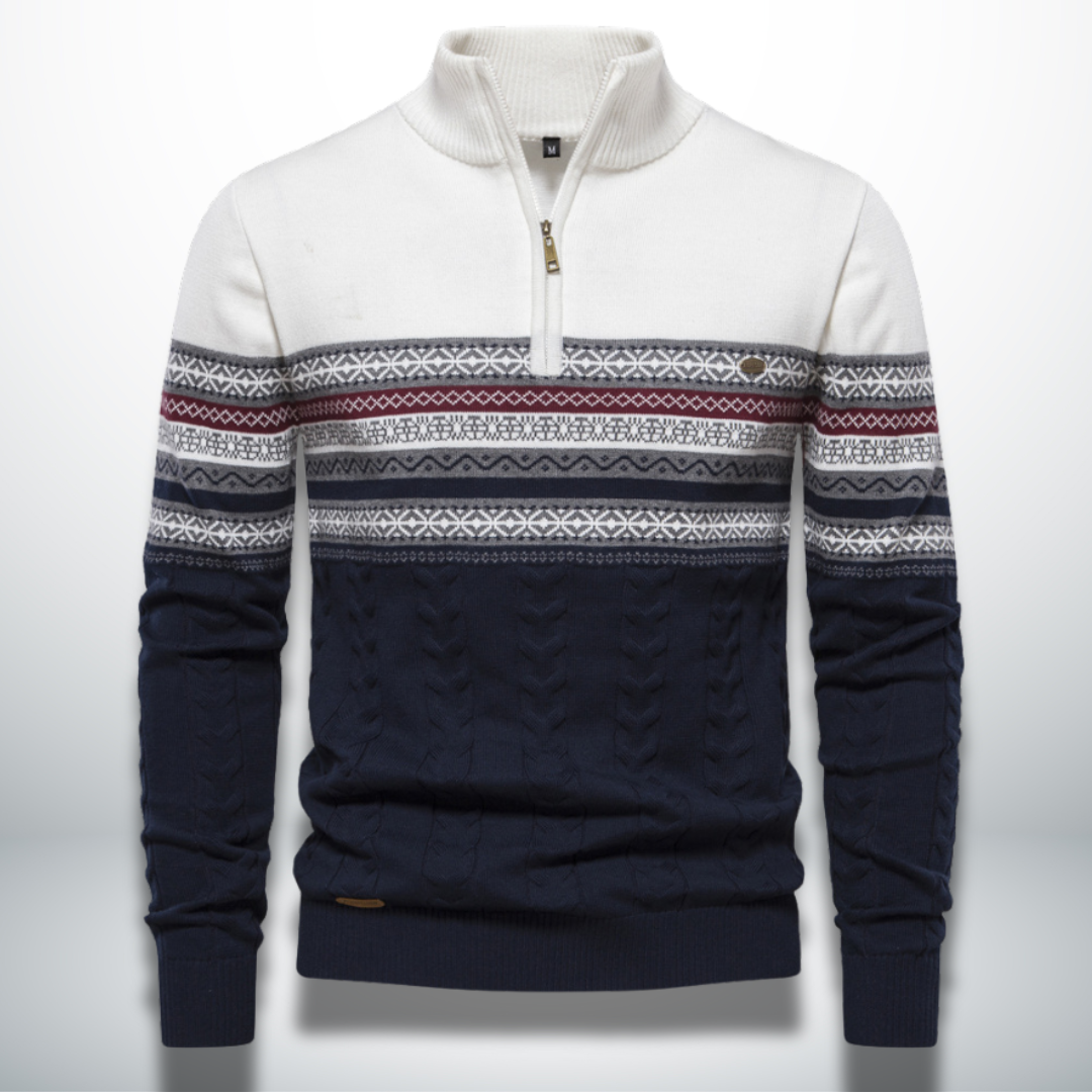 Levoire | Pull-Over En Coton Pour Homme Fini Blanc