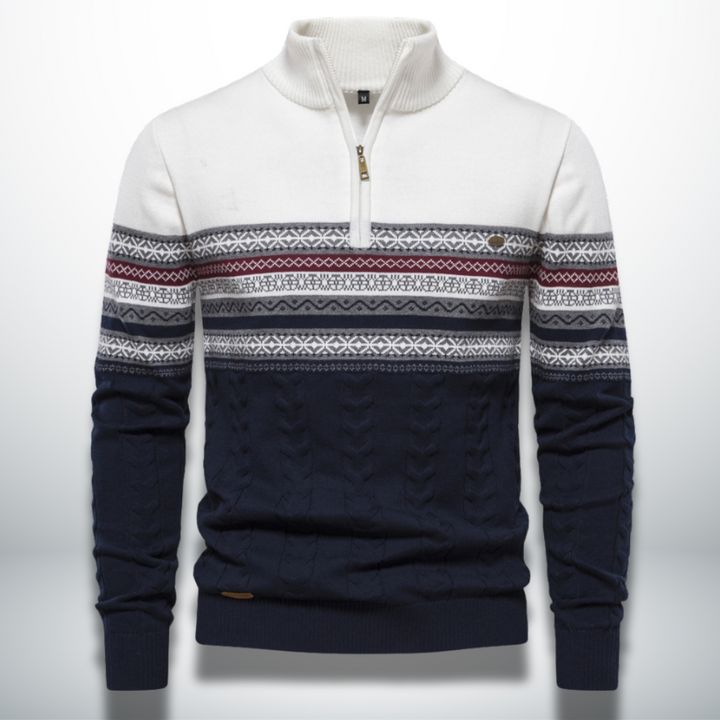 Levoire | Pull-Over En Coton Pour Homme Fini Blanc