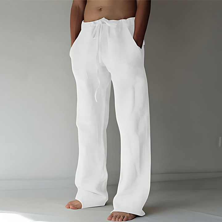 Levoire | Pantalon Confortable Pour Hommes Au Style Sportif Blanc