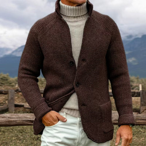 Levoire | Veste Homme Avec Col Montant Et Boutons Pour Un Confort Quotidien