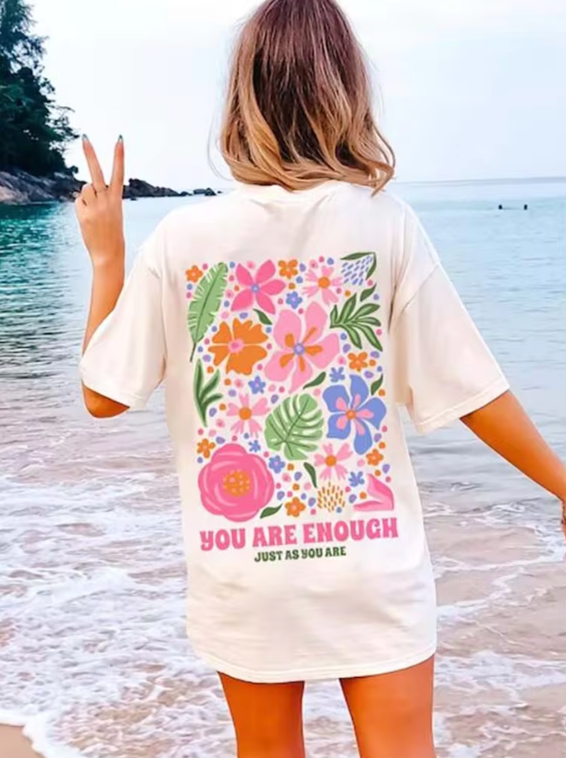 Levoire | T-Shirt Avec Imprimé Floral Blanc