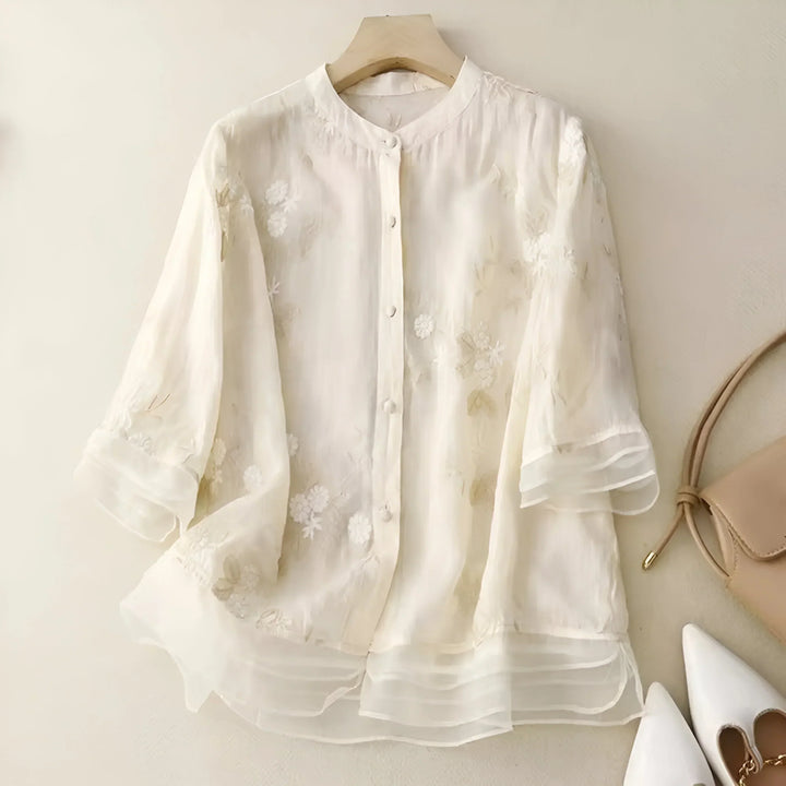 Levoire | Blouse Légère Et Élégante Beige
