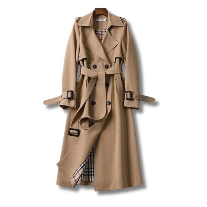 Levoire | Manteau Long Élégant Et Décontracté Braun