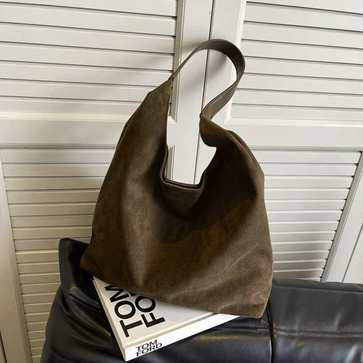 Levoire | Sac fourre-tout en daim pour femmes Sac à main élégant pour femmes Vert