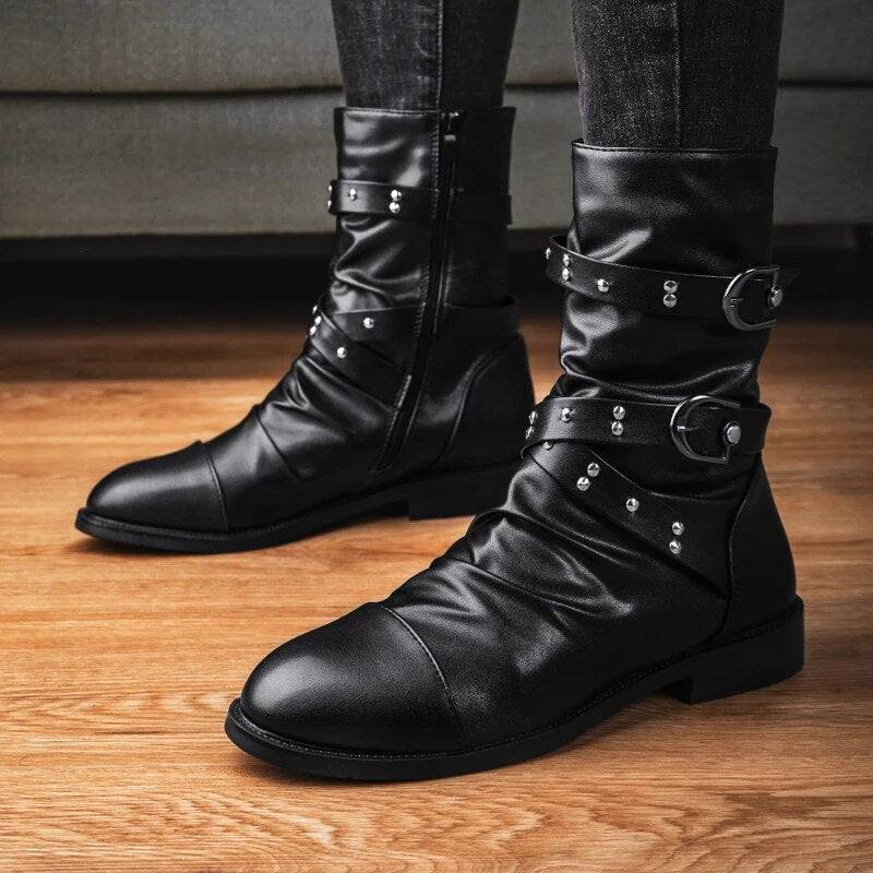 Levoire | Bottes en cuir vintage