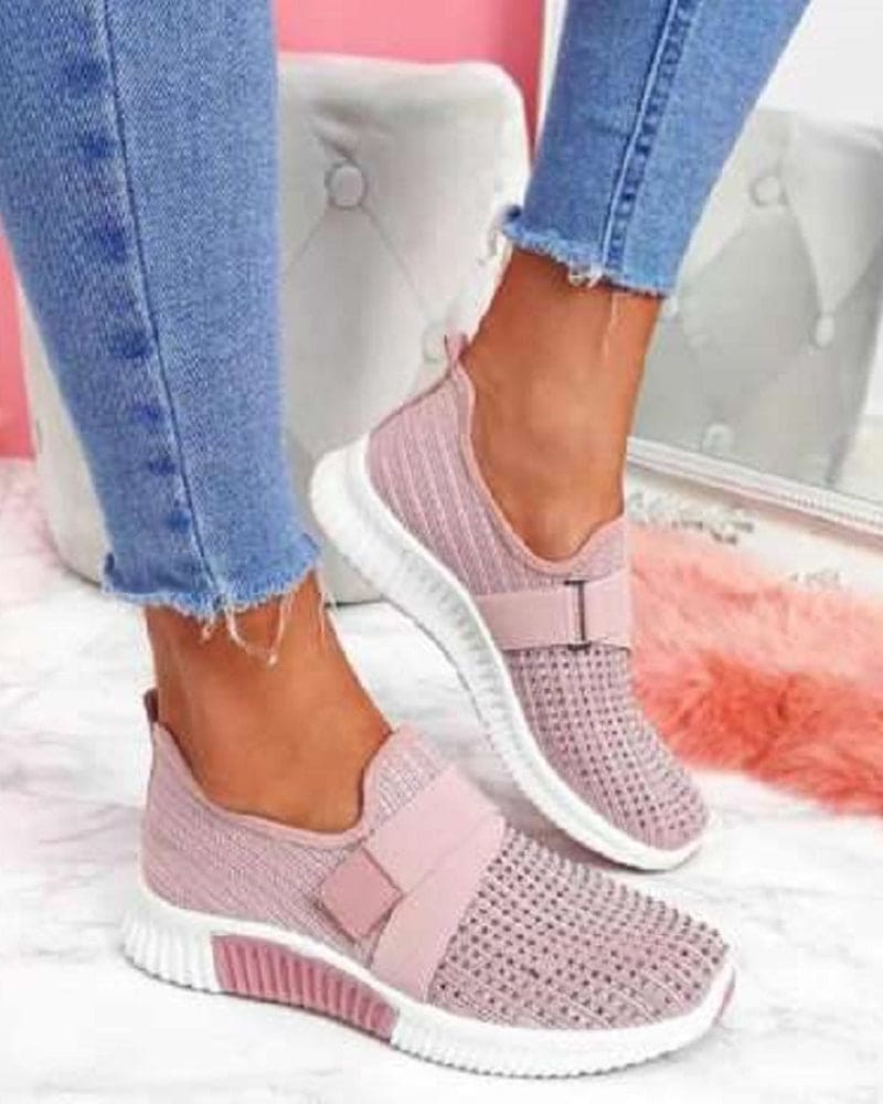 Levoire | Baskets D'Une Couleur Avec Des Perforations Chaudes Lila
