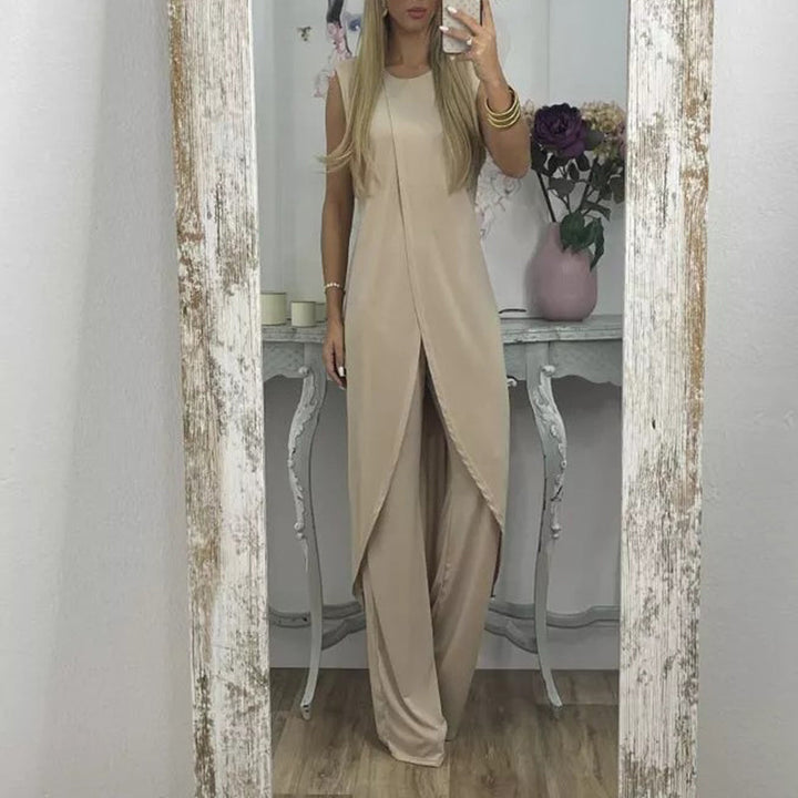 Levoire | Ensemble Élégant En Deux Pièces Avec Un Design Sophistiqué Beige