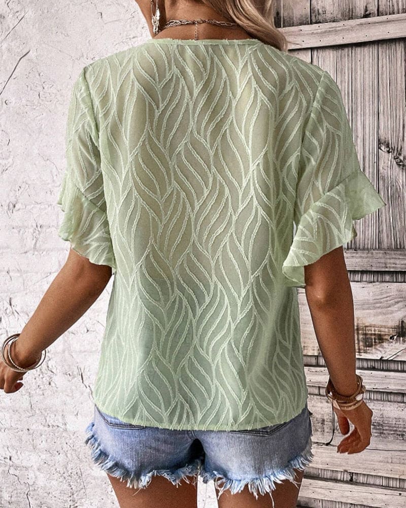 Levoire | T-Shirt Col Rond En Une Seule Couleur